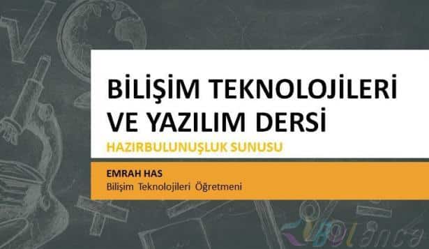 Bilişim Teknolojileri Ve Yazılım Dersi Sunuları